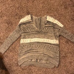 Black and white sweater